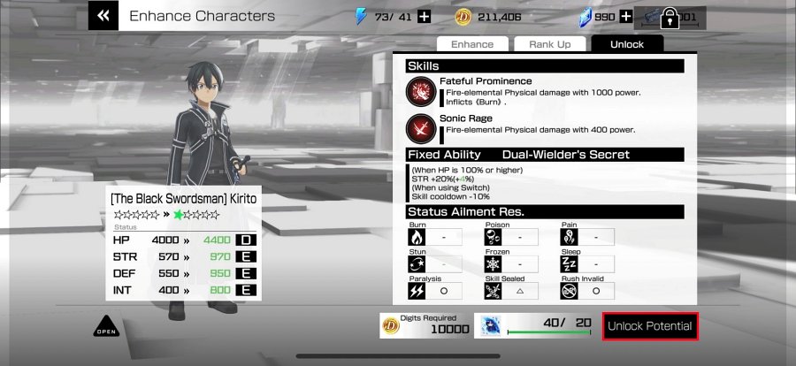 Sword Art Online : Variant Showdown วิธีปลดล็อคระดับดาวตัวละคร
