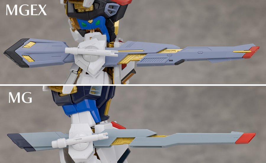 เปรียบให้เห็นชัด ๆ ความแตกต่างระหว่าง MGEX vs MG Strike Freedom 5 เปรียบให้เห็นชัด ๆ ความแตกต่างระหว่าง MGEX vs MG Strike Freedom