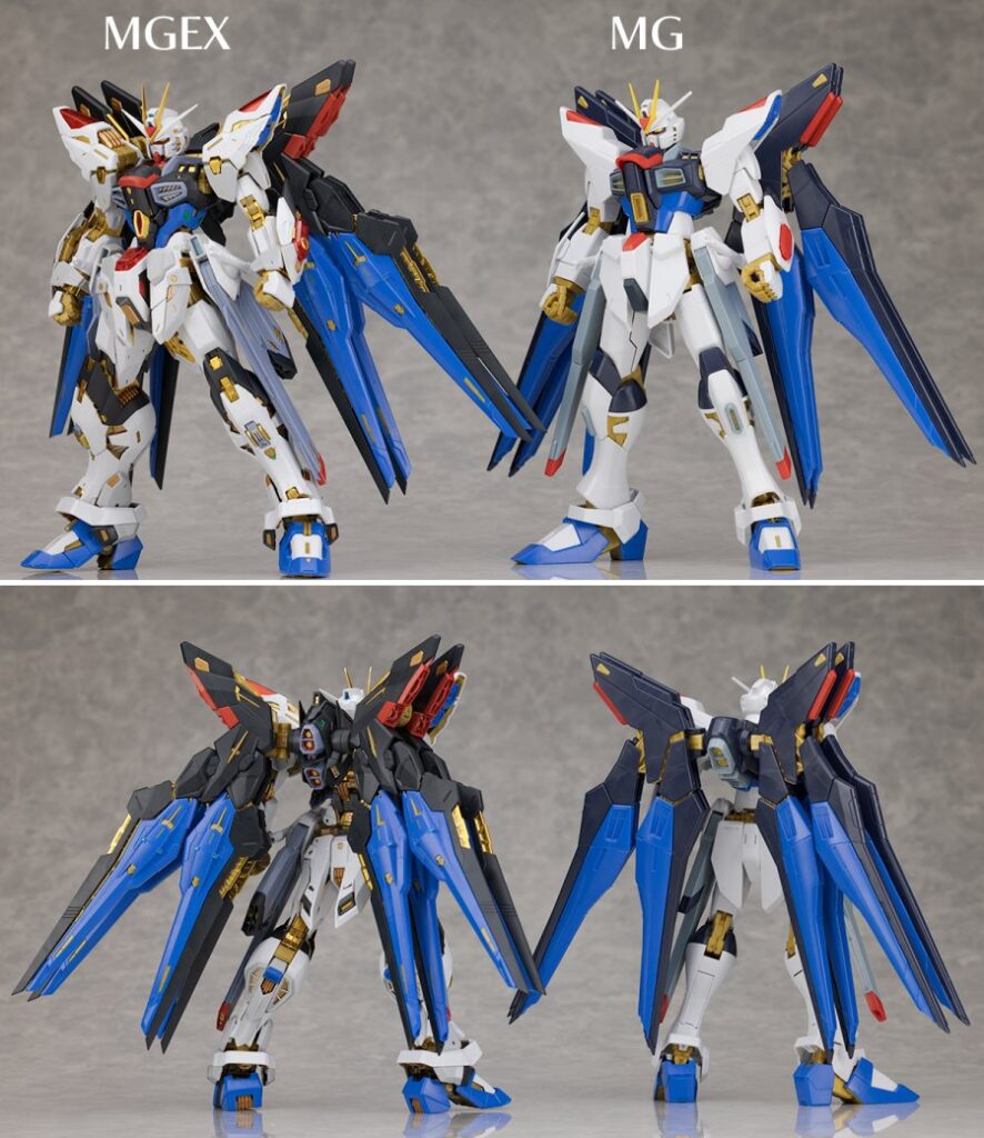 เปรียบให้เห็นชัด ๆ ความแตกต่างระหว่าง MGEX vs MG Strike Freedom 14 เปรียบให้เห็นชัด ๆ ความแตกต่างระหว่าง MGEX vs MG Strike Freedom
