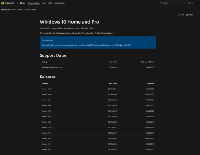 Windows 10 อาจสิ้นสุดการสนับสนุนภายในปี 2025 2 Windows 10 อาจสิ้นสุดการสนับสนุนภายในปี 2025