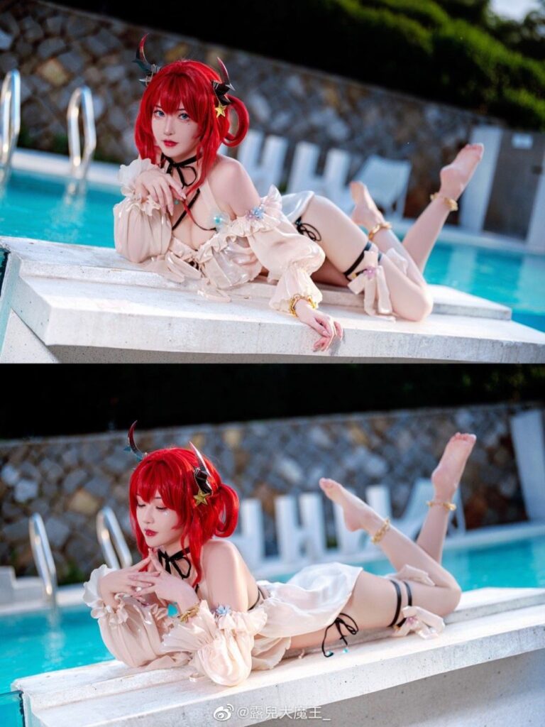คอสเพลย์ Surtr จาก Arknights ลงเล่นน้ำสุดสดใส 3 คอสเพลย์ Surtr จาก Arknights ลงเล่นน้ำสุดสดใส