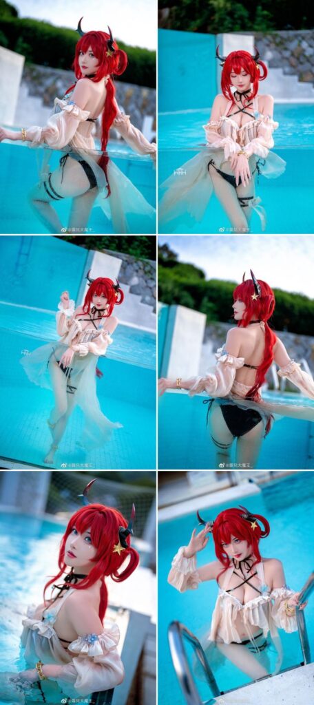 คอสเพลย์ Surtr จาก Arknights ลงเล่นน้ำสุดสดใส 4 คอสเพลย์ Surtr จาก Arknights ลงเล่นน้ำสุดสดใส
