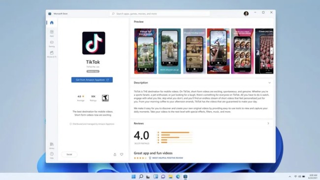 Windows 11 จะยังไม่รองรับการใช้งานแอปพลิเคชัน Android ในวันเปิดตัว