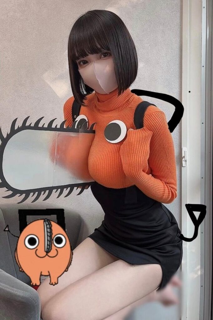 สาวสวยแปลงโฉมเป็น Pochita จาก Chainsaw Man ได้เหมือนสุด ๆ 2 สาวสวยแปลงโฉมเป็น Pochita จาก Chainsaw Man ได้เหมือนสุด ๆ