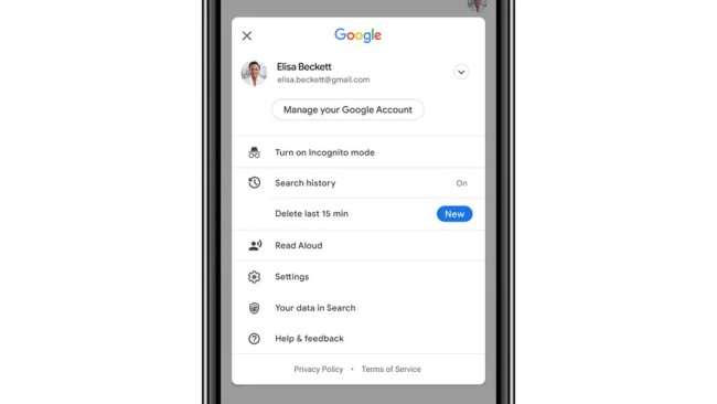 Google เพิ่มตัวเลือกลบประวัติการค้นหาได้ในช่วง 15 นาทีที่ผ่านมา