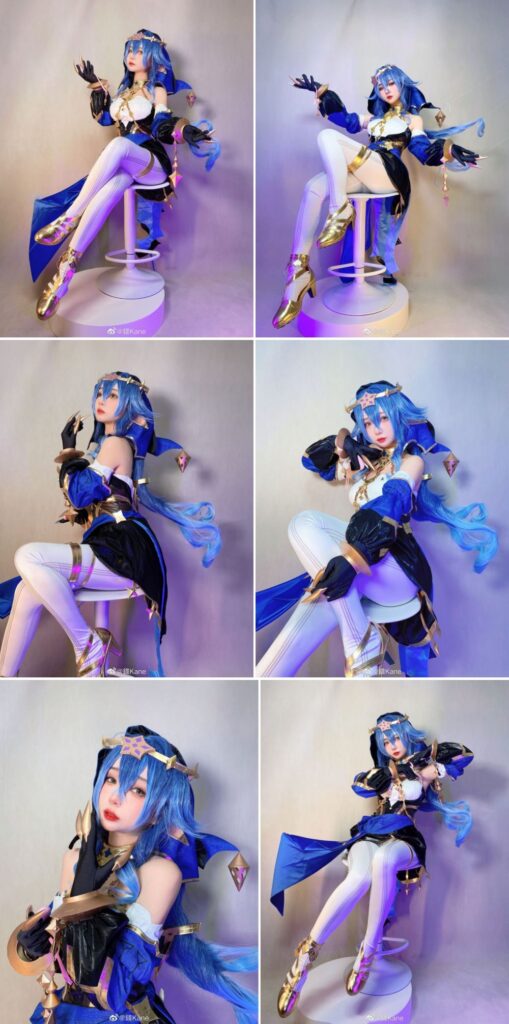 สาวจีนแปลงโฉมเป็น Layla จาก Genshin Impact 2 สาวจีนแปลงโฉมเป็น Layla จาก Genshin Impact