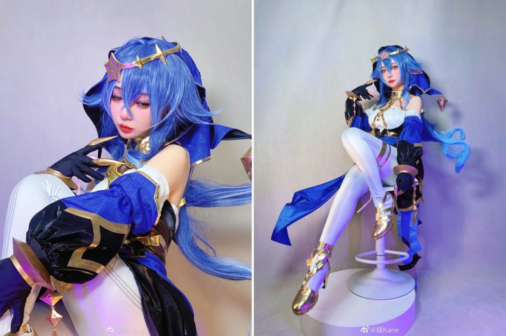สาวจีนแปลงโฉมเป็น Layla จาก Genshin Impact 3 สาวจีนแปลงโฉมเป็น Layla จาก Genshin Impact