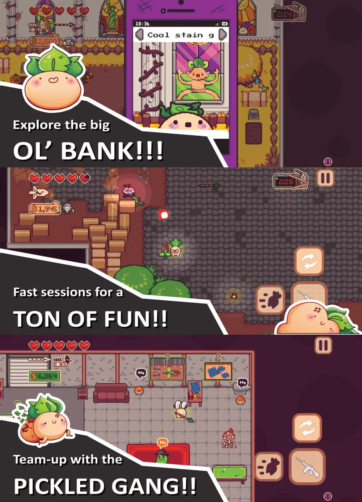 Turnip Boy Robs a Bank วางจำหน่ายบนสโตร์ไทยแล้ว 6 Turnip Boy Robs a Bank เปิดลงทะเบียนล่วงหน้าบนสโตร์ไทย iOS Android โหลด