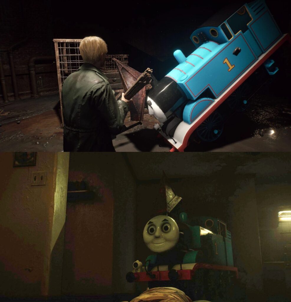 ไม่มีพลาด! Mod สุดปั่น Silent Hill 2 เปลี่ยนบอส Pyramid เป็นรถไฟ Thomas 2 Mod Silent Hill 2 ฮาๆ ตลกๆ