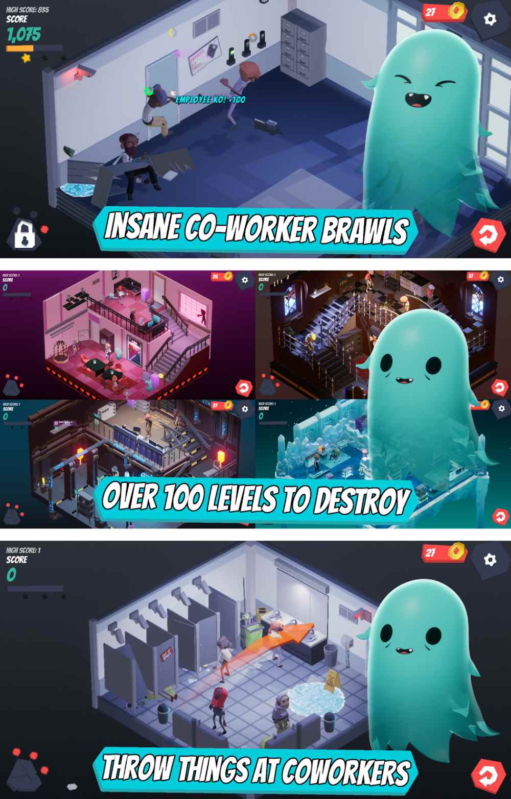 Office Fight เปิด Early Access บนสโตร์ต่างประเทศแล้ว 3 Office Fight
