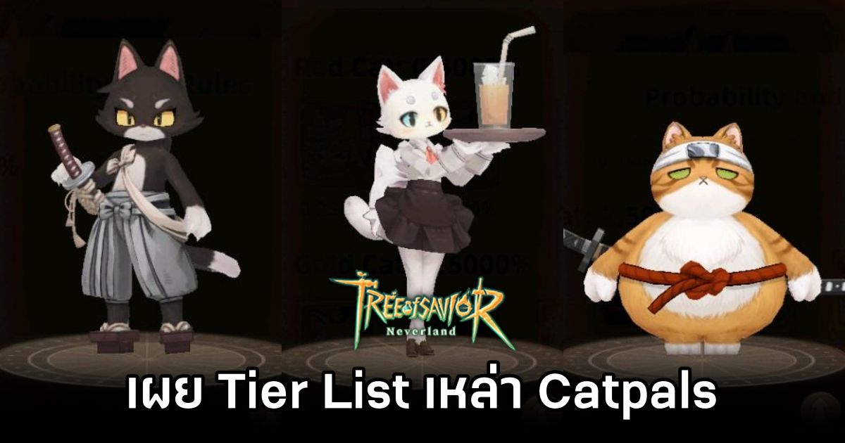 Tree of Savior: Neverland Catpals Tier List
