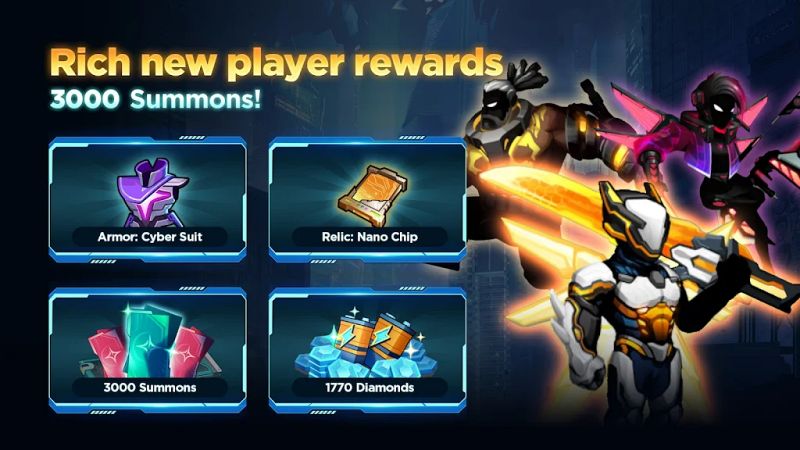 Cyber War: Idle RPG Games เกมมือถือแอ็กชั่นผจญภัย เปิดให้บริการครบทั้ง iOS/Android สโตร์ไทย 6 Cyber War: Idle RPG Games Launches