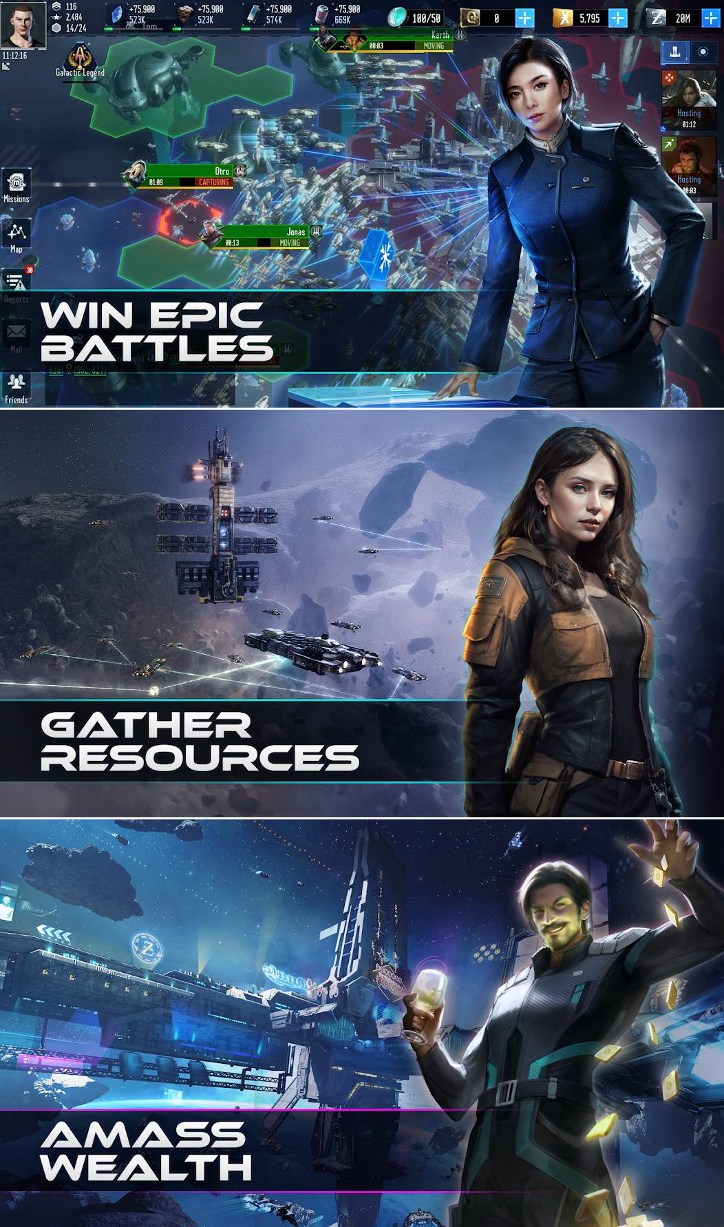 EVE Galaxy Conquest เปิดให้บริการทั้ง iOS/Android บนสโตร์ไทย 4 EVE Galaxy Conquest