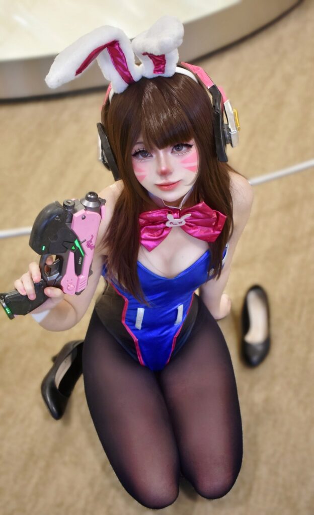 คอสเพลย์ D.Va จาก Overwatch 2 น่ารักน่าหยิกฝีมือคุณดอริส 3 D.Va Overwatch 2 Cosplay by Genjilnwza
