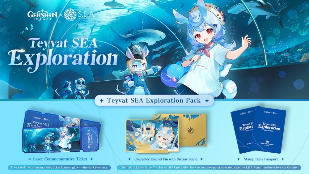 นักเดินทางห้ามพลาด ท่องโลกใต้น้ำให้หายคิดถึง Fontaine ที่สิงคโปร์ Genshin Impact ร่วมมือกับ S.E.A. Aquarium 2 นักเดินทางห้ามพลาด ท่องโลกใต้น้ำให้หายคิดถึง Fontaine ที่สิงคโปร์ Genshin Impact ร่วมมือกับ S.E.A. Aquarium
