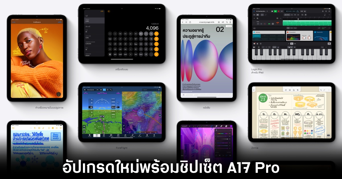 Apple เปิดตัว iPad mini ใหม่พร้อมอัปเกรดชิปเซ็ต A17 Pro 1 apple-ipad-mini-a17-pro-upgrade