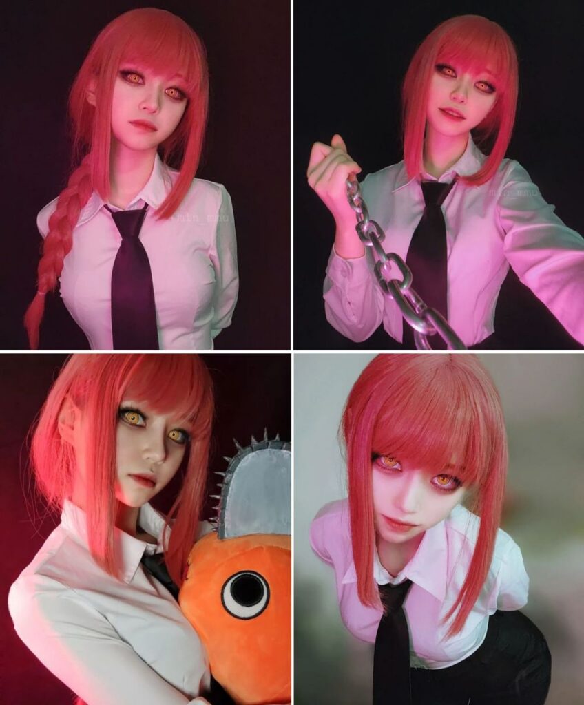 สาวคอสเพลย์ Makima ฉลองการฉายอนิเมะ Chainsaw Man 2 สาวคอสเพลย์ Makima ฉลองการฉายอนิเมะ Chainsaw Man