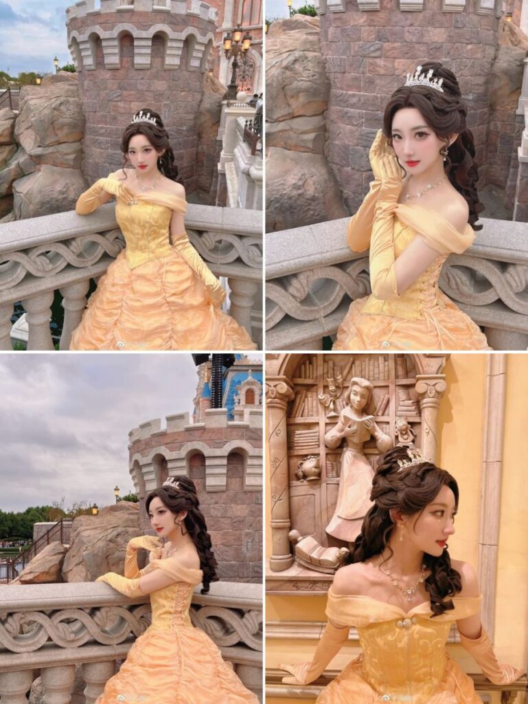สาวจีนแปลงโฉมเป็นเจ้าหญิง Belle จาก Beauty and the Beast ได้น่ารักทะลุจอ
