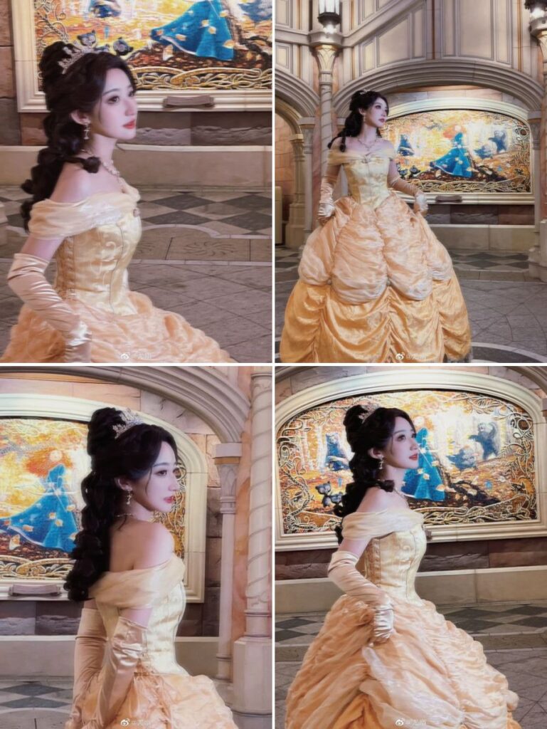 สาวจีนแปลงโฉมเป็นเจ้าหญิง Belle จาก Beauty and the Beast ได้น่ารักทะลุจอ