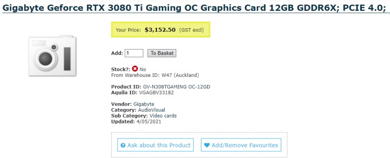 เผยราคาหน้าร้านของ RTX 3080 Ti ก่อนเปิดตัว 2 เผยราคาหน้าร้านของ RTX 3080 Ti ก่อนเปิดตัว