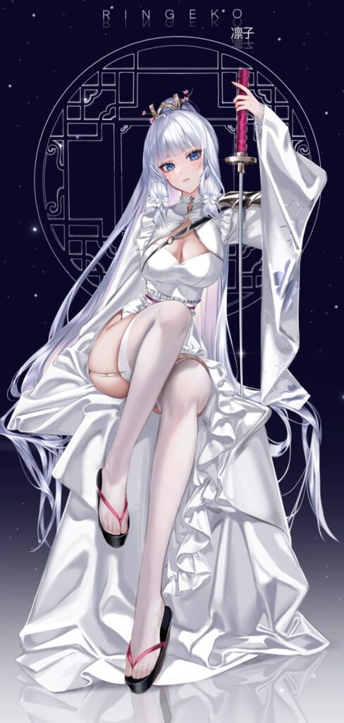 แฟนอาร์ต Ayaka ในชุดนักดาบหิมะ 2 แฟนอาร์ต Ayaka ในชุดนักดาบหิมะ