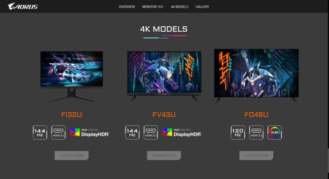 Gigabyte เปิดตัวจอเกมมิ่งขนาดใหญ่ราวกับจอทีวี 2 Gigabyte เปิดตัวจอเกมมิ่งขนาดใหญ่ราวกับจอทีวี