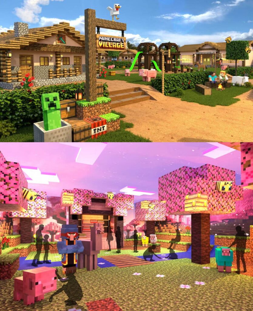 ยืนยันแล้ว! เตรียมเปิดตัวสวนสนุก Minecraft ในอเมริกาและอังกฤษปี 2026 2 minecraft สวนสนุก