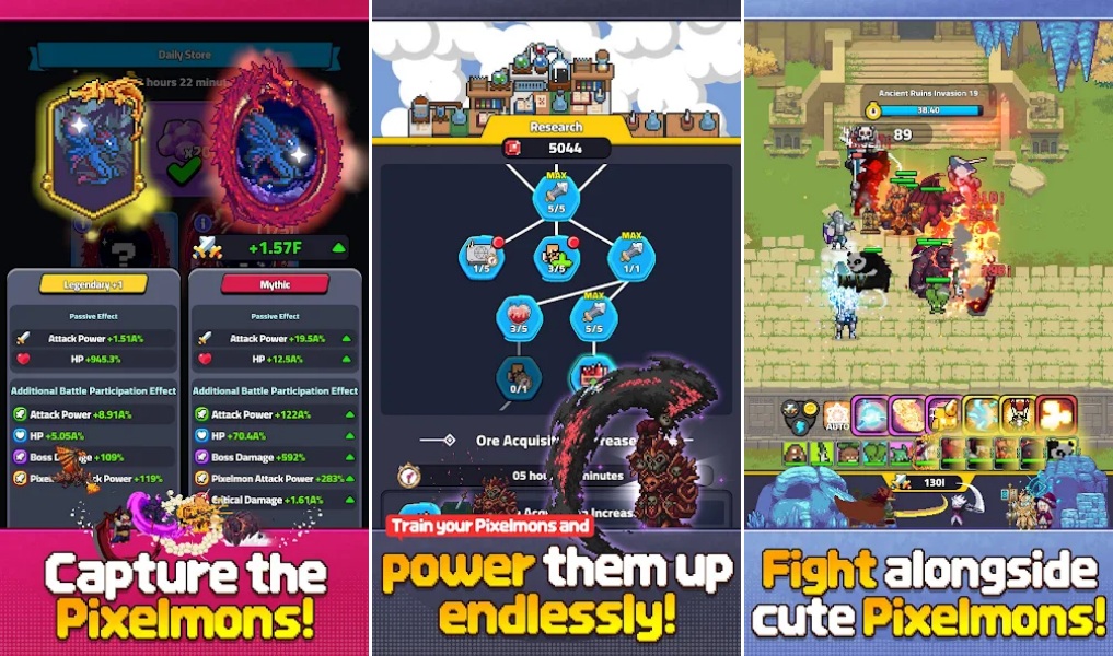 Pixelmon Idle เปิดให้บริการบนสโตร์ไทยแล้ว 3 Pixelmon Idle