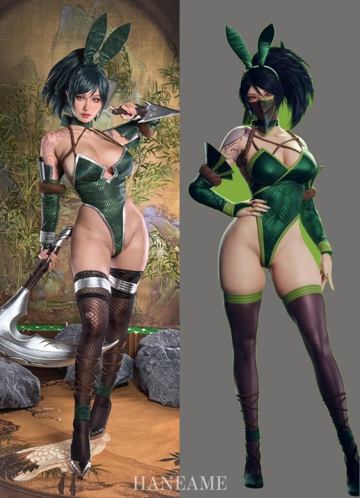 คอสเพลย์ Akali จาก League of Legends ฝีมือ Hane Ame 4 Akali League of Legends Cosplay by Hana Bunny