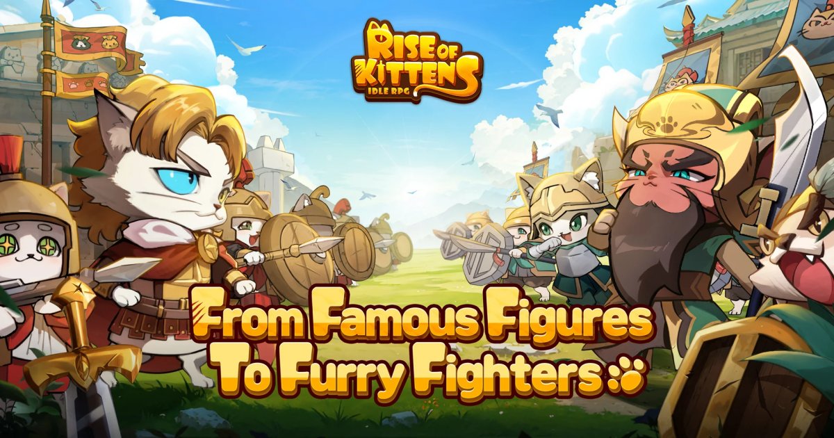 Rise of Kittens เกมมือถือรวมพลกองทัพแมวออกผจญภัยแบบ Idle RPG 1 Rise of Kittens Launches
