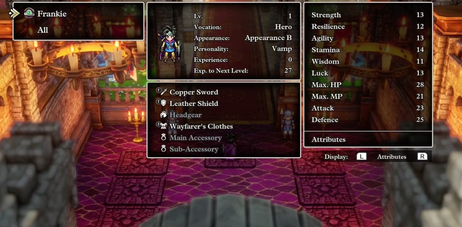 Dragon Quest III HD-2D Remake Personality Guide