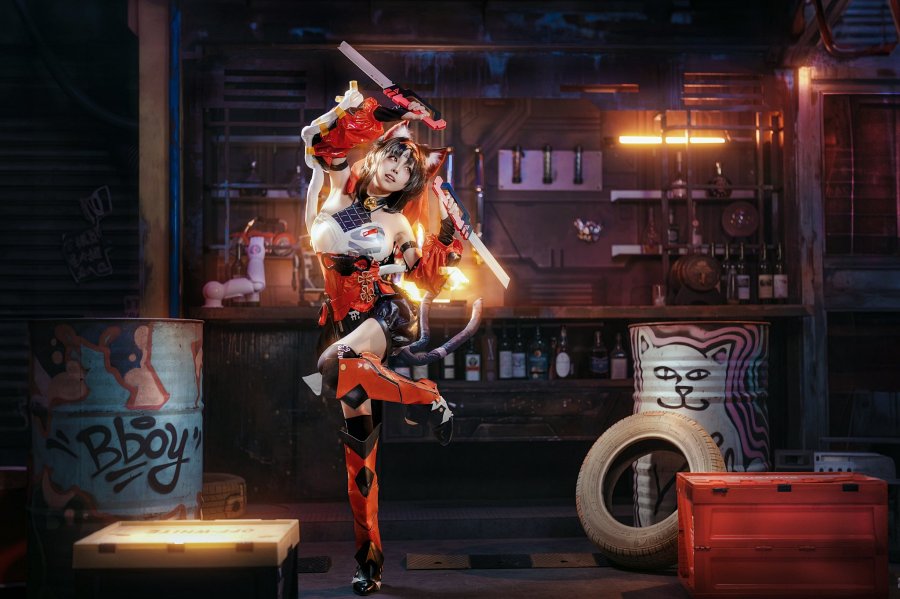 คอสเพลย์ Nekomata จาก Zenless Zone Zero ที่น่ารักน่าลูบหัว 2 Nekomata Zenless Zone Zero Cosplay by Sakuraaww