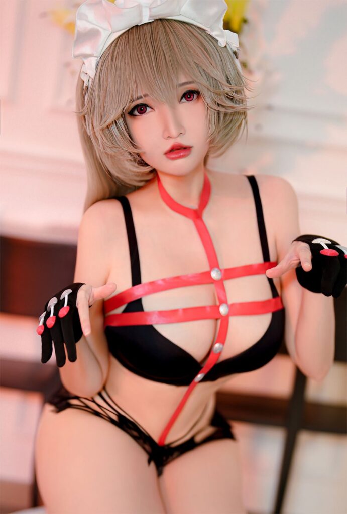 Potato Godzilla มาในลุค Rina จาก Zenless Zone Zero สุดเซ็กซี่ 9 Rina Zenless Zone Zero Cosplay by Potato Godzilla