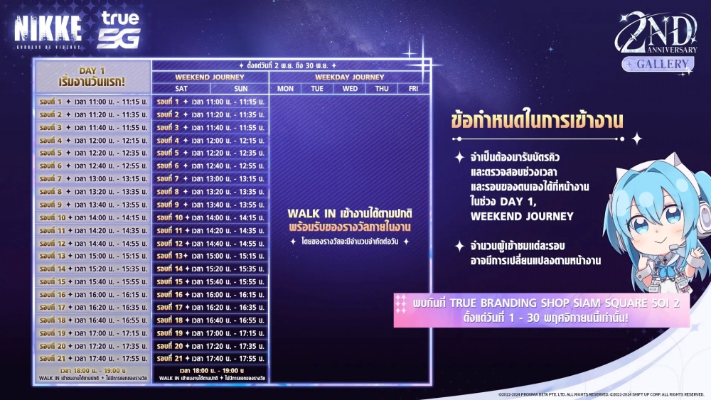 NIKKE ร่วมกับ True5G ฉลอง 2 ปีสุดยิ่งใหญ่! ชม MINI GALLERY ฟรีตลอด 1 เดือน