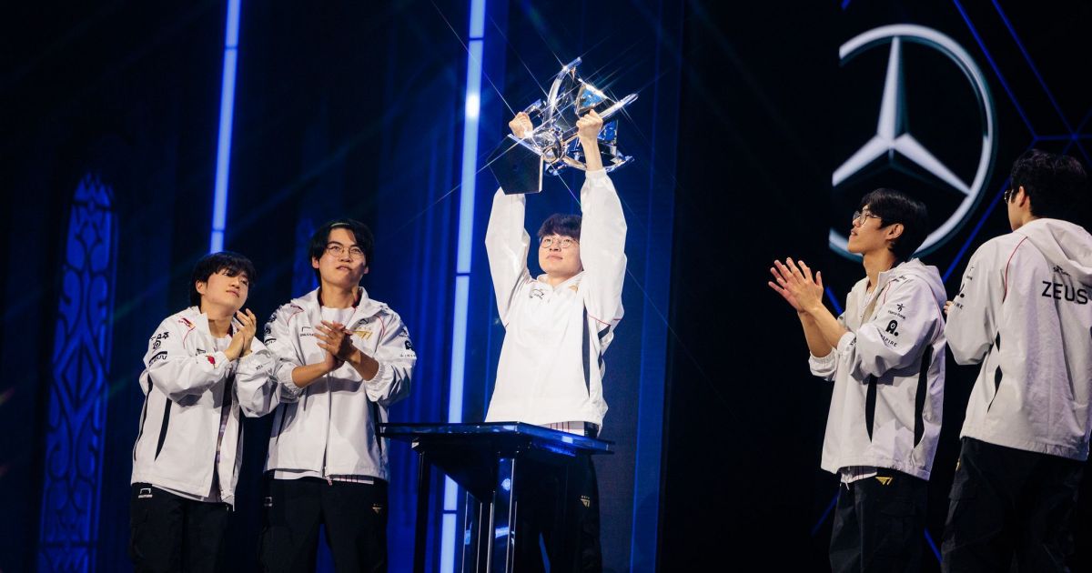 คอ League ไทยหัวใจจะวาย! ‘Worlds 2024’ T1 คว้าชัยสมัย 5 1 T1 Worlds 2024 in London