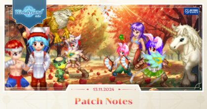 Wonderland M เกม MMORPG สุดคลาสสิก ชวนทุกท่านมาสัมผัสบรรยากาศฤดูใบไม้ร่วงอันอบอุ่นไปกับกิจกรรมใหม่ๆ มากมาย