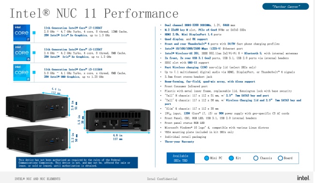 Intel อาจเปิดตัว NUC 11 Performance รุ่นใหม่ 2 Intel อาจเปิดตัว NUC 11 Performance รุ่นใหม่