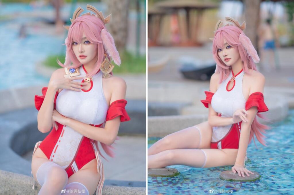 เชิญชมคอสเพลย์ Yae Miko ในสไตล์ชุดว่ายน้ำสุดเร้าใจ 3 เชิญชมคอสเพลย์ Yae Miko ในสไตล์ชุดว่ายน้ำสุดเร้าใจ