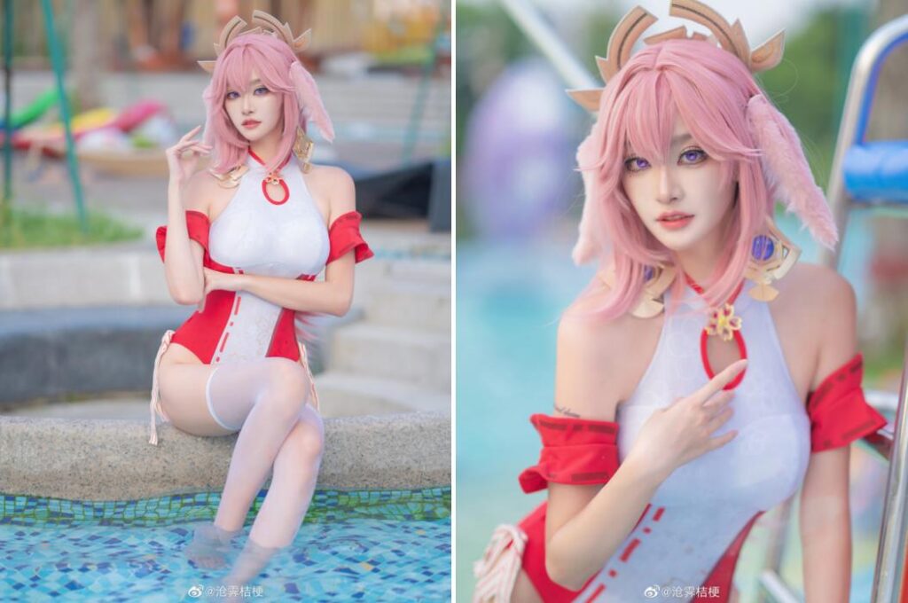เชิญชมคอสเพลย์ Yae Miko ในสไตล์ชุดว่ายน้ำสุดเร้าใจ 2 เชิญชมคอสเพลย์ Yae Miko ในสไตล์ชุดว่ายน้ำสุดเร้าใจ