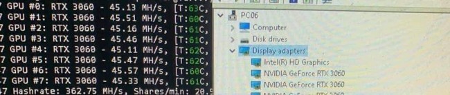 พบวิธีการทำให้ RTX 3060 ขุดคริปโตได้เต็มประสิทธิภาพ