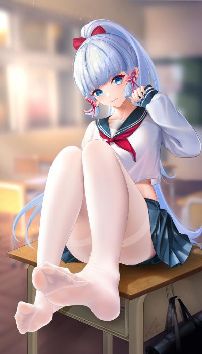 แฟนอาร์ต Ayaka สวมชุดนักเรียนญี่ปุ่น 2 แฟนอาร์ต Ayaka สวมชุดนักเรียนญี่ปุ่น