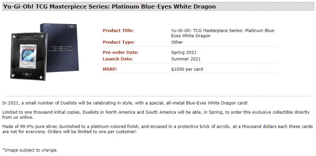 เปิดตัวการ์ด Yu-Gi-Oh! Blue-Eyes White Dragon รุ่นพิเศษ 2 เปิดตัวการ์ด Yu-Gi-Oh! Blue-Eyes White Dragon รุ่นพิเศษ