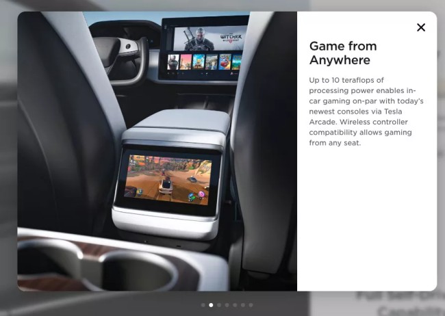 Tesla Model S รุ่นใหม่อาจรองรับการเล่นเกมระดับ AAA 2 Tesla Model S รุ่นใหม่อาจรองรับการเล่นเกมระดับ AAA