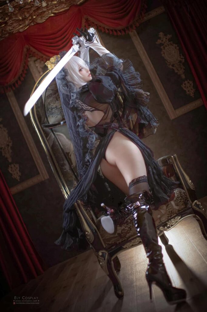 จัดเต็มความแซ่บในคอสเพลย์ 2B ชุดแต่งงานสีดำ 3 จัดเต็มความแซ่บในคอสเพลย์ 2B ชุดแต่งงานสีดำ