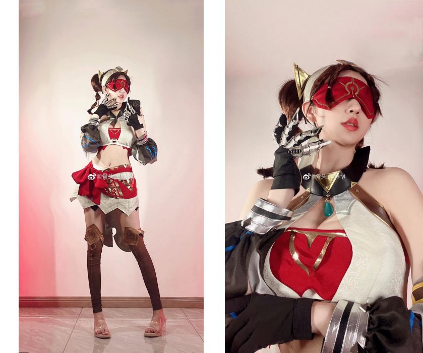 สาวงามแปลงโฉมเป็น Eremite Desert Clearwater จาก Genshin Impact