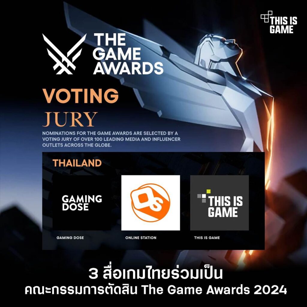 เปิดโผรายชื่อเกมเข้าชิงรางวัลบนเวที The Game Awards 2024