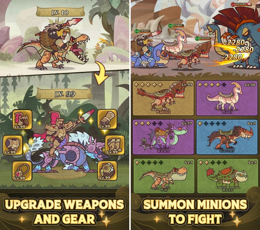 Dino Hero Go เกมมือถือ Idle ออกผจญภัยไปกับไดโนเสาร์คู่หู 5 Dino Hero Go Launches