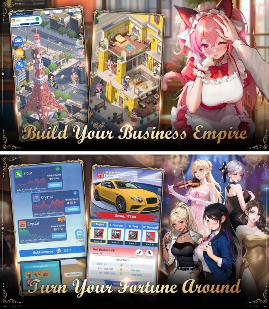 Career Goddess League เกมมือถือสวมบทบาท CEO บริหารธุรกิจ ออกเดทกับสาวสวย 2 Career Goddess League