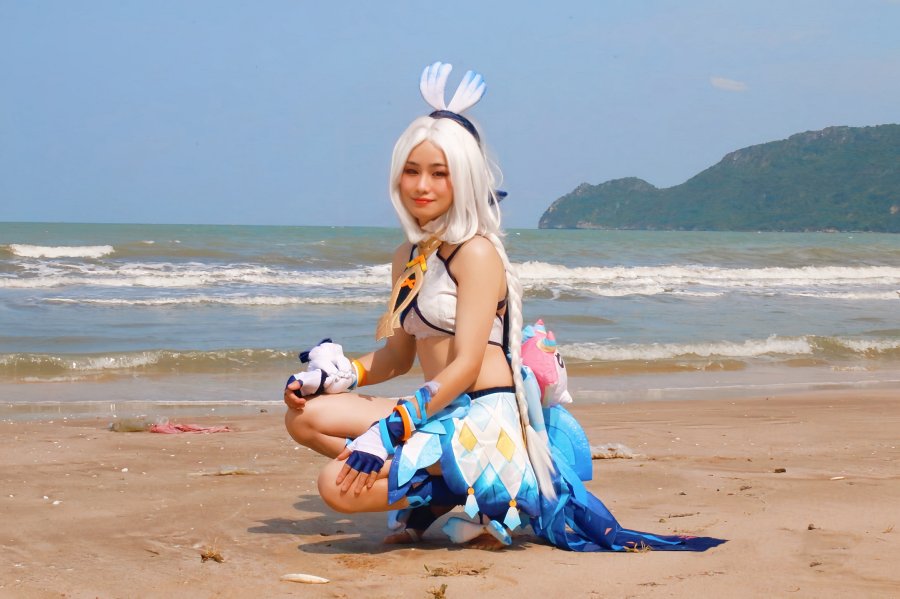 คอสเพลย์ Mualani จาก Genshin Impact ที่แสนสดใสจากสาวไทย 3 Mualani Genshin Impact Cosplay by Miki