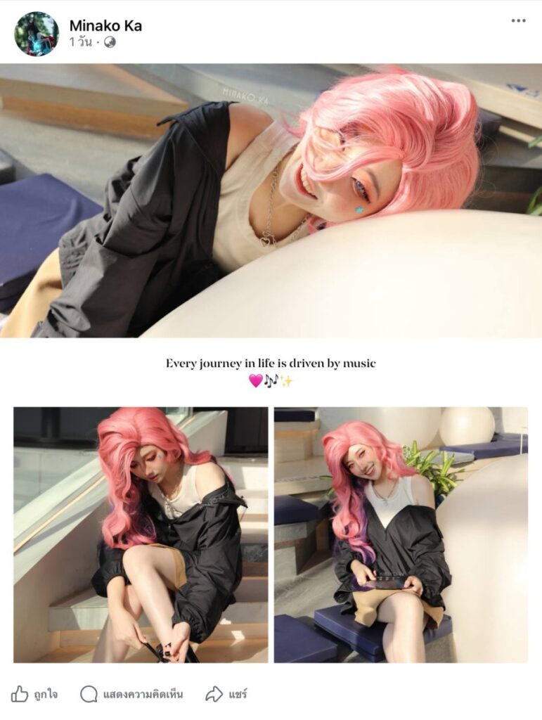 คุณมินาโกะกับการแปลงโฉมเป็น Seraphine จาก League of Legends 2 Seraphine League of Legends Cosplay by Minako